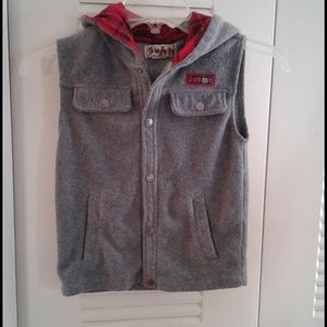 Kids outer wear hooded Vest.
